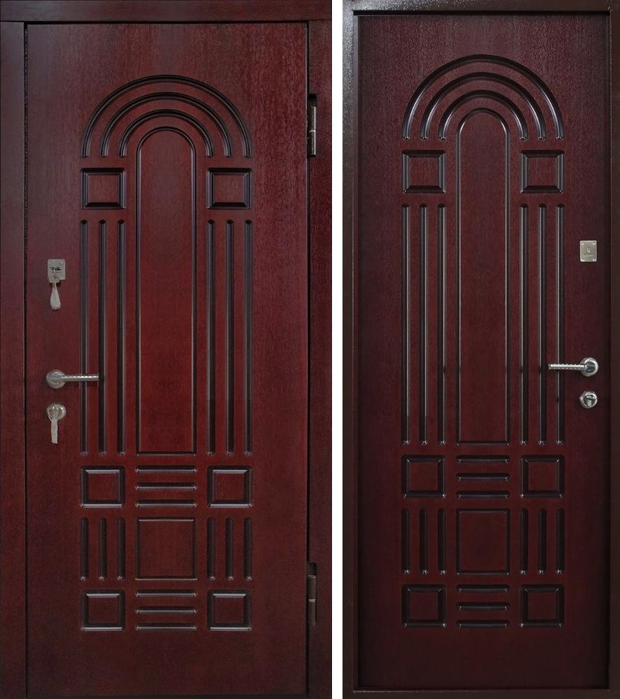 Входная металлическая дверь ЛД-310 утепленная отделка из МДФ плиты